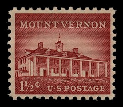 Mount Vernon United States Postage Stamp | Liberty Series