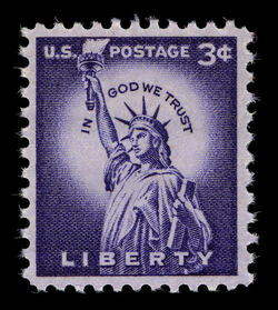 Statue of Liberty - Wet Printing United States Postage Stamp | Liberty Series