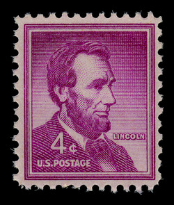 Abraham Lincoln - Wet Printing United States Postage Stamp | Liberty Series