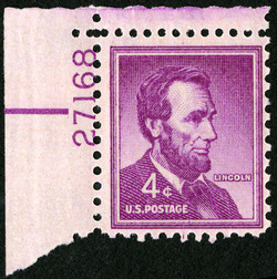 Abraham Lincoln - Dry Printing United States Postage Stamp | Liberty Series