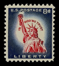 Statue of Liberty - Reproduction - Giori Press United States Postage Stamp | Liberty Series