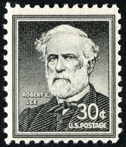 Robert E. Lee - Dry Printing United States Postage Stamp | Liberty Series