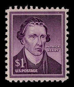 Patrick Henry - Wet Printing United States Postage Stamp | Liberty Series