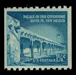 Palace of the Governors - Vertical Imperforate United States Postage Stamp | Liberty Series