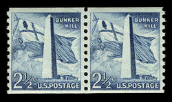 Bunker Hill Monument - Horizontal Imperforate United States Postage Stamp | Liberty Series