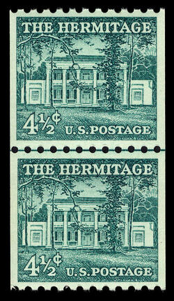 The Hermitage - Vertical Imperforate United States Postage Stamp | Liberty Series
