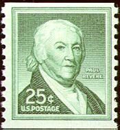 Paul Revere - Horizontal Imperforate - Tagged United States Postage Stamp | Liberty Series