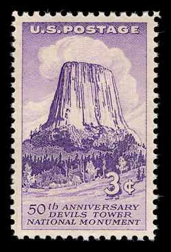 Devil's Tower United States Postage Stamp