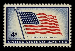 American Flag - 48 Stars United States Postage Stamp