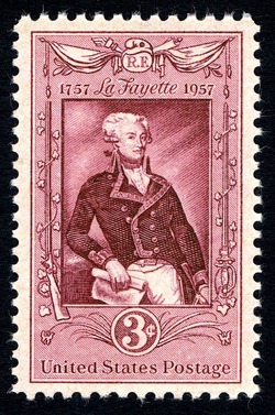 Marquis De Lafayette Bicentenary United States Postage Stamp