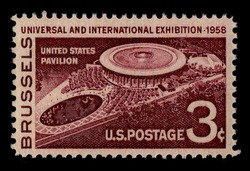 Brussels Universal and International Exhibition United States Postage Stamp