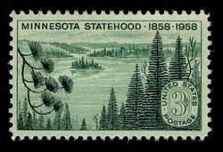 Minnesota Statehood United States Postage Stamp