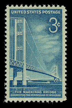 Mackinac Bridge United States Postage Stamp