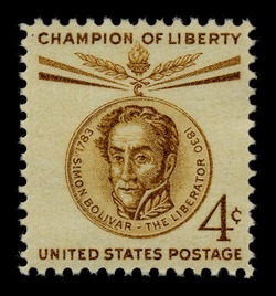 Simon Bolivar United States Postage Stamp | Champions of Liberty
