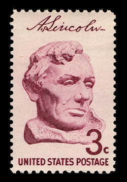 Bust of Abraham Lincoln United States Postage Stamp | Birth of Abraham Lincoln