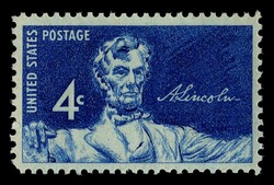 Statue of Abraham Lincoln United States Postage Stamp | Birth of Abraham Lincoln