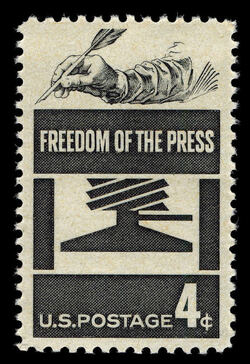 Freedom of the Press - Journalism United States Postage Stamp