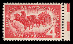 Overland Mail United States Postage Stamp