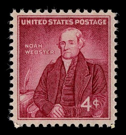 Noah Webster United States Postage Stamp