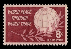 World Peace Through World Trade United States Postage Stamp