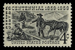 Silver Centennial United States Postage Stamp