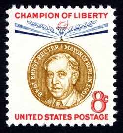 Ernst Reuter United States Postage Stamp | Champions of Liberty