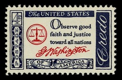 George Washington United States Postage Stamp | American Credo