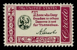 Abraham Lincoln United States Postage Stamp | American Credo