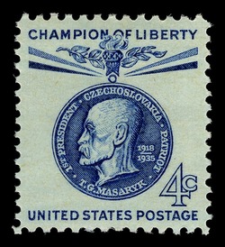 Thomas Garrigue Masaryk United States Postage Stamp | Champions of Liberty