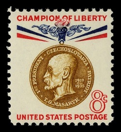 Thomas Garrigue Masaryk United States Postage Stamp | Champions of Liberty