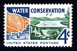 Water Conservation United States Postage Stamp
