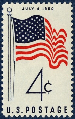 American Flag - 50 Stars United States Postage Stamp