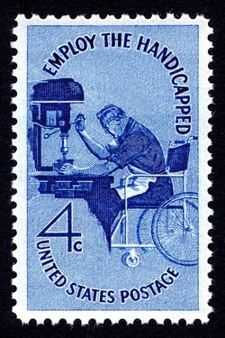 Employ the Handicapped United States Postage Stamp