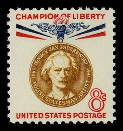 Ignacy Jan Paderewski United States Postage Stamp | Champions of Liberty