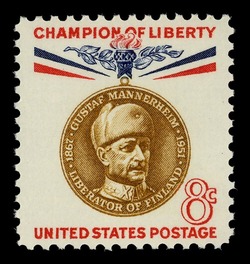 Gustaf Mannerheim United States Postage Stamp | Champions of Liberty