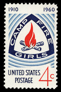 Camp Fire Girls United States Postage Stamp