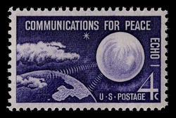 Echo I - Communications for Peace United States Postage Stamp