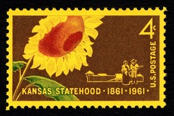 Kansas Statehood United States Postage Stamp