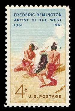Frederic Remington - The Smoke Signal United States Postage Stamp