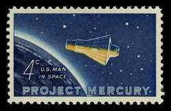 Project Mercury United States Postage Stamp