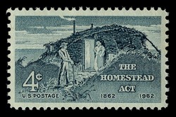 Homestead Act United States Postage Stamp