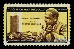 Dag Hammarskjold - Inverted Error United States Postage Stamp