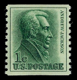 Andrew Jackson - Horizontal Imperforate United States Postage Stamp