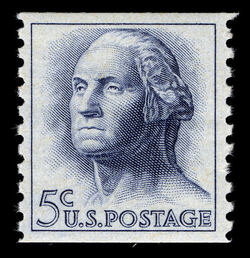 George Washington - Horizontal Imperforate United States Postage Stamp