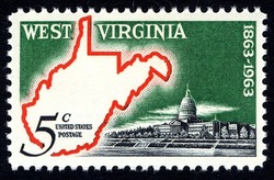 West Virginia Statehood United States Postage Stamp