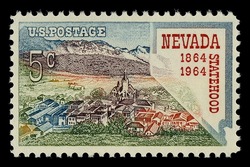Nevada Statehood United States Postage Stamp