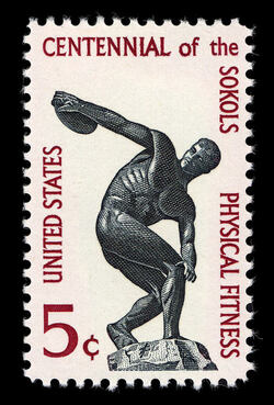 Physical Fitness - The Sokols United States Postage Stamp
