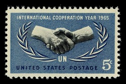 International Cooperation Year - United Nations United States Postage Stamp