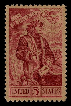 Dante Alighieri United States Postage Stamp