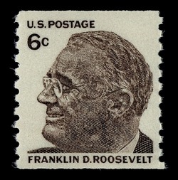 Franklin D. Roosevelt - Horizontal Imperforate United States Postage Stamp | Prominent Americans